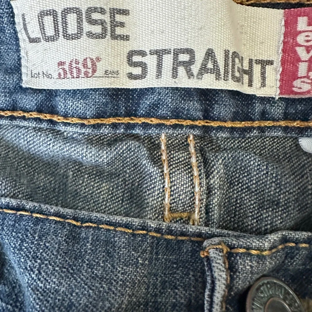 Levis 569 Loose Straight Jeans Mens 33x30 Blue Denim Y2K Baggy Skater 005690618